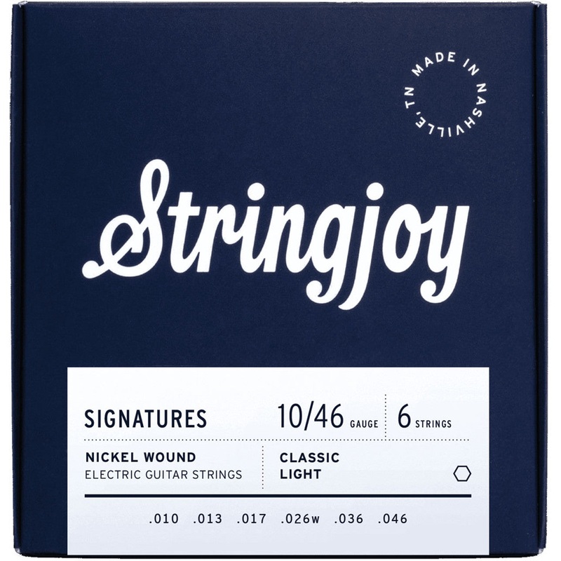 Stringjoy SJ-NW1046 Electric Guitar Strings Classic Light – 10-46
