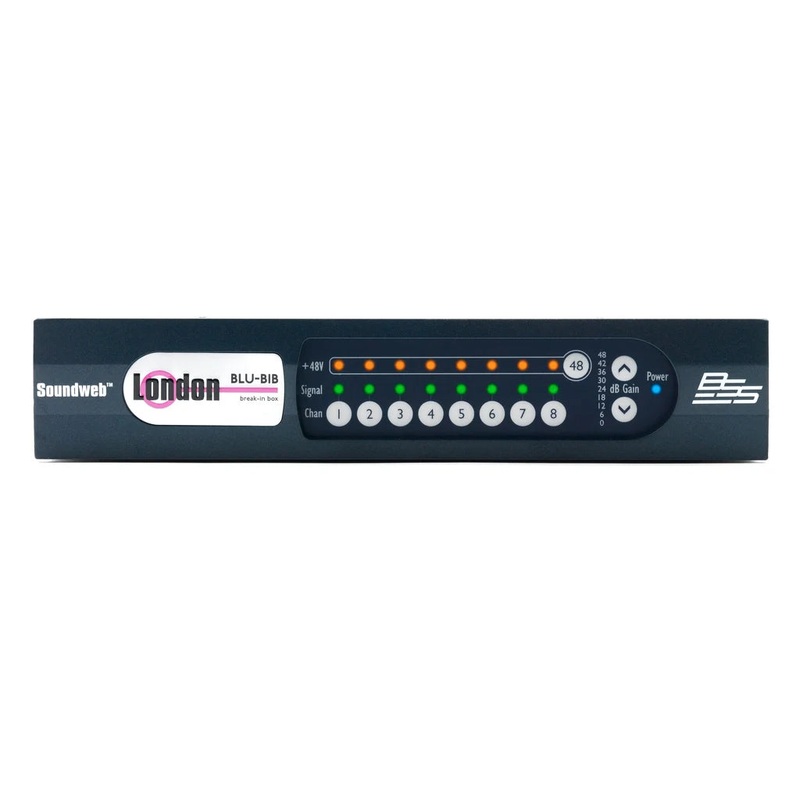 BSS BLU-BIB 8-Channel Analog Break-In Box With BLU Link (Half Rack Width)