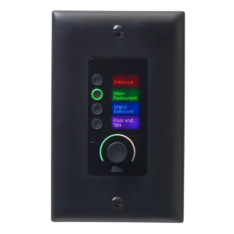 BSS EC-4BV-BLK-US Ethernet Controller With 4 Buttons And Volume (Black – US)