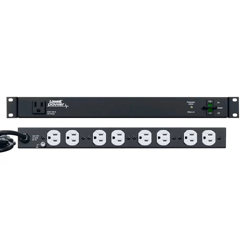 Lowell ACR-159-S PDU with 9 15A Outlets Surge Suppression