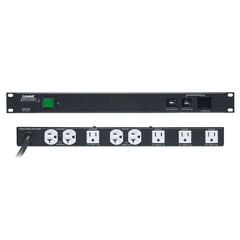 Lowell ACR-2009 PDU with 9 15/20A Outlets
