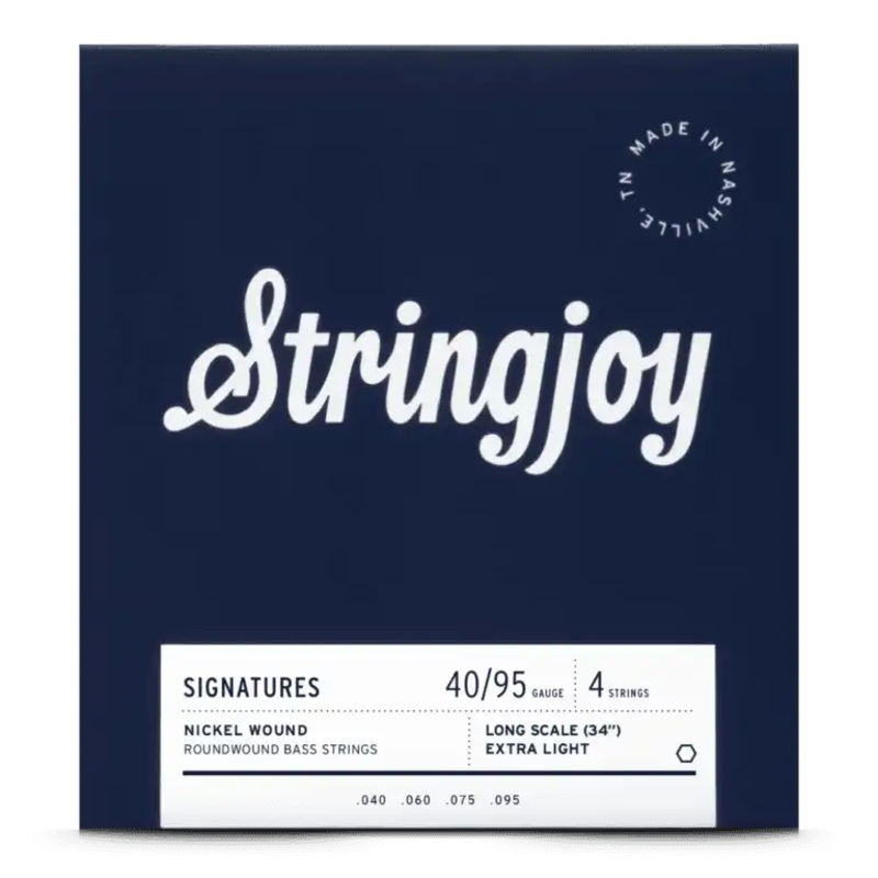 Stringjoy SJ-BA4095LS Electric Bass Strings Extra Light – 40-95