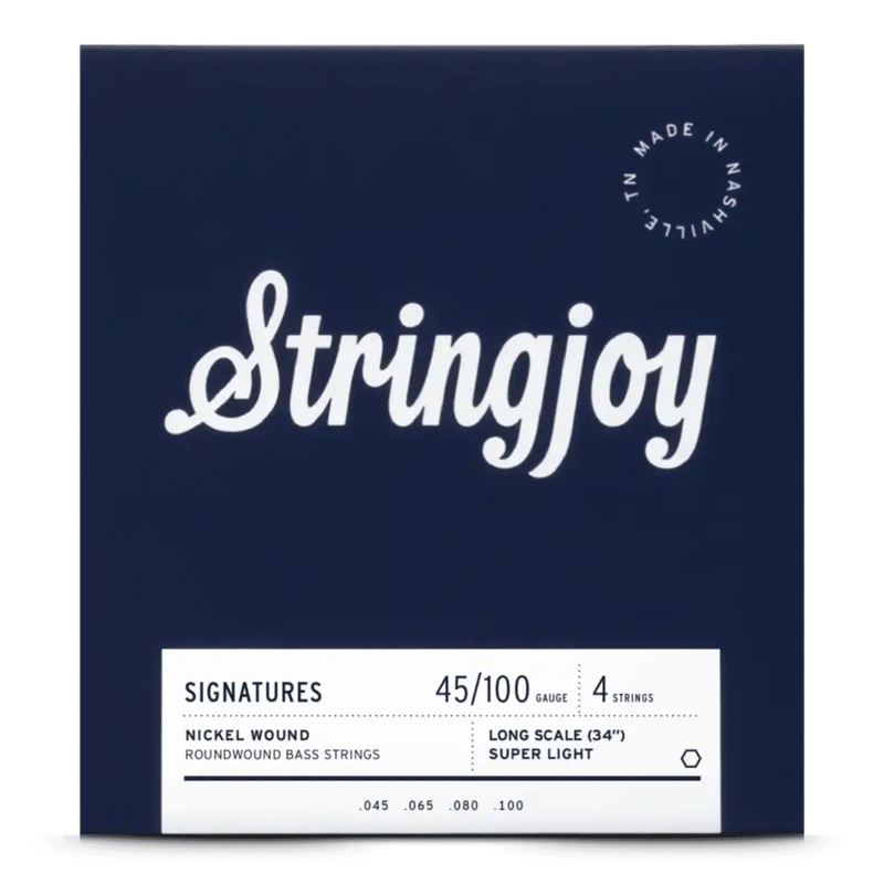 Stringjoy SJ-BA45100LS Electric Bass Strings Super Light – 45-100