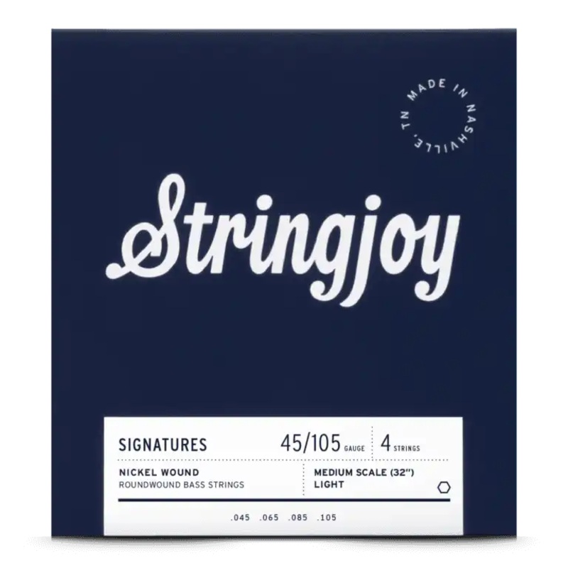 Stringjoy SJ-BA45105MS Electric Bass Strings Light – 45-015