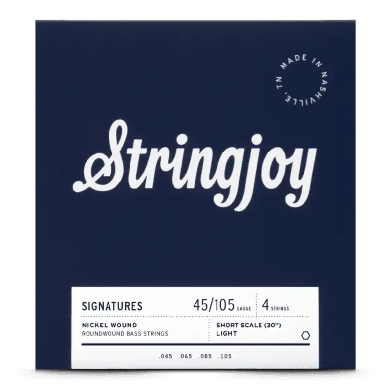 Stringjoy SJ-BA45105SS Electric Bass Strings Light – 45-105