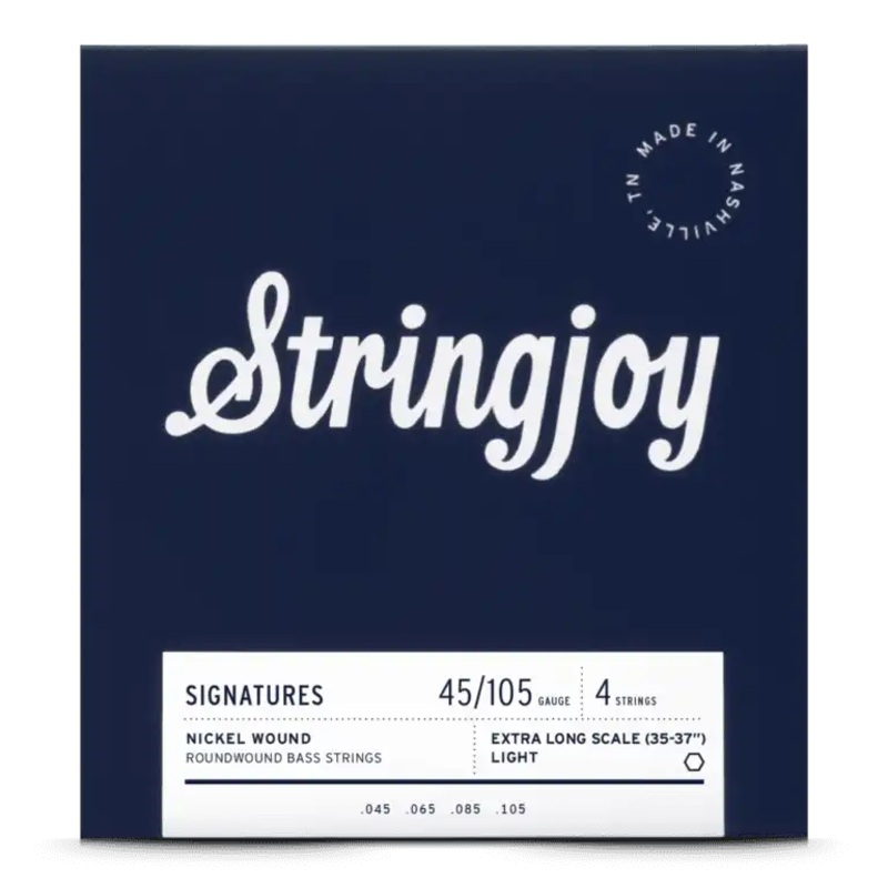 Stringjoy SJ-BA45105XL Electric Bass Strings Light – 45-105