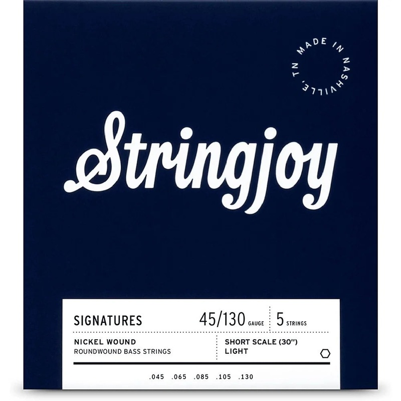 Stringjoy SJ-BA45130SS 5 Electric Bass Strings Light – 45-130