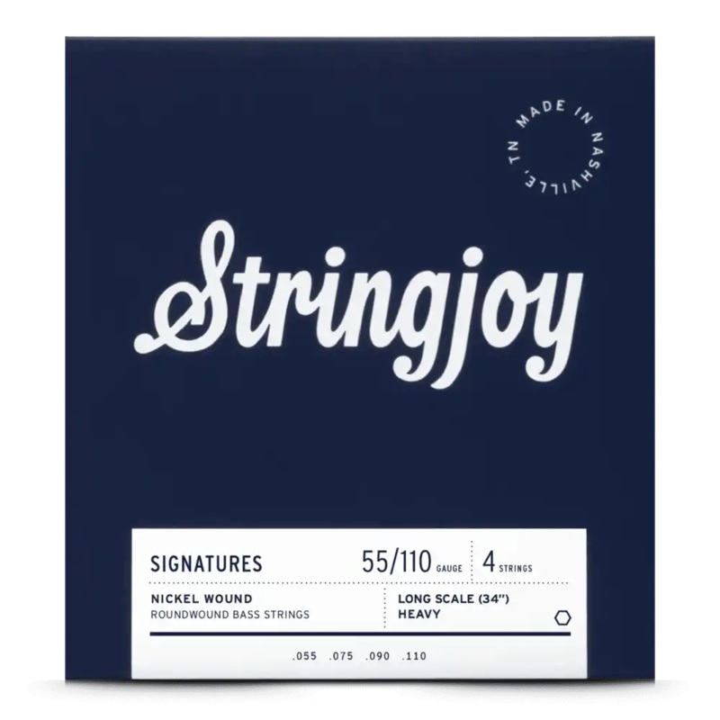 Stringjoy SJ-BA55110LS Electric Bass Strings Heavy – 55-110