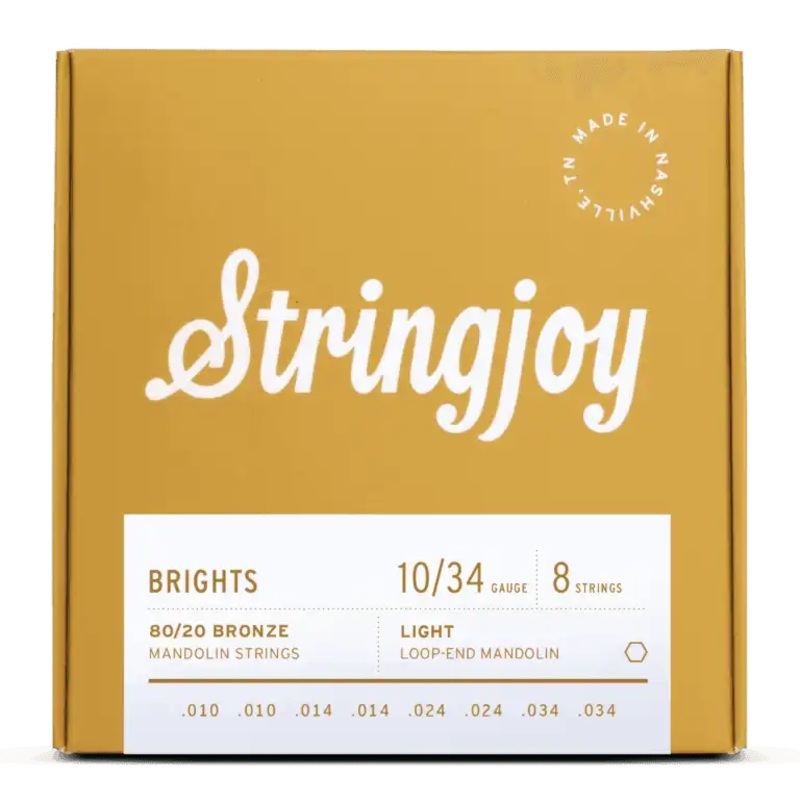 Stringjoy SJ-BB1034 Mandolin Strings Light – 10-34