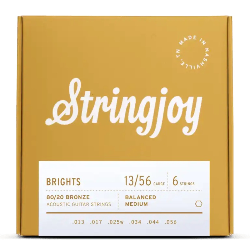 Stringjoy SJ-BB1356 Acoustic Guitar Strings Medium – 13-56