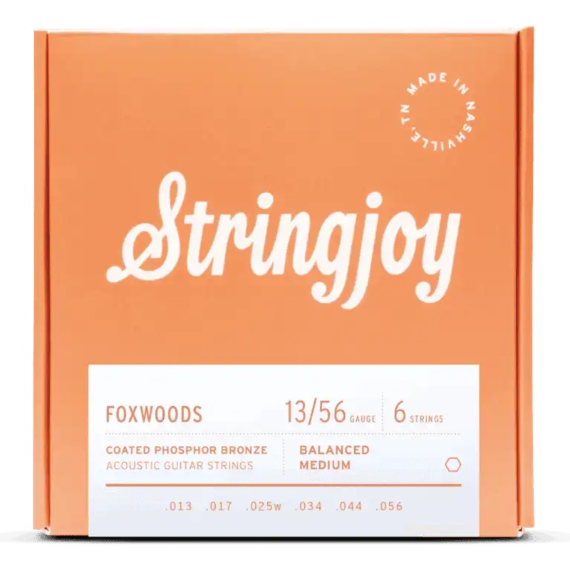 Stringjoy SJ-FW1356 Acoustic Guitar Strings Medium – 13-56