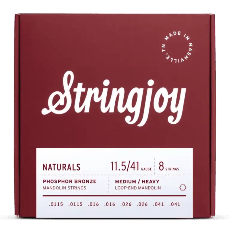 Stringjoy SJ-NB11541 Mandolin Strings Medium/Heavy – 11.5-41