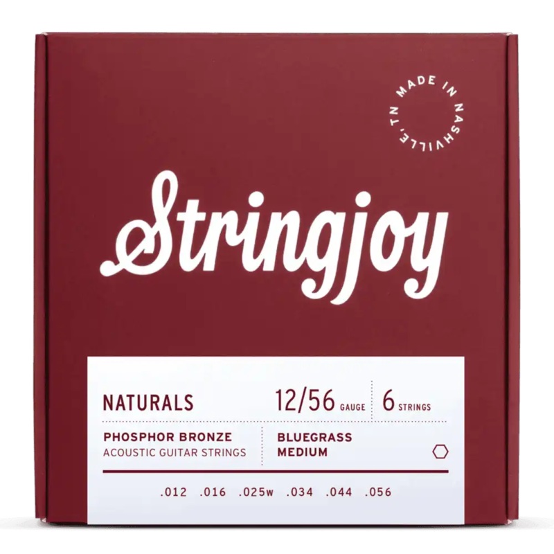 Stringjoy SJ-NB1256 Acoustic Guitar Strings Bluegrass – 12-56