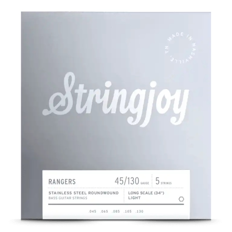 Stringjoy SJ-RA45130LS 5 Electric Bass Strings Light – 45-130