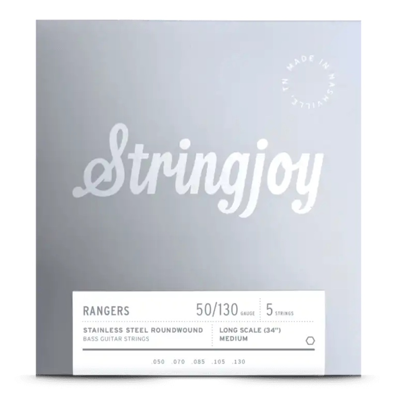 Stringjoy SJ-RA50130LS 5 Electric Bass Strings Medium – 50-130