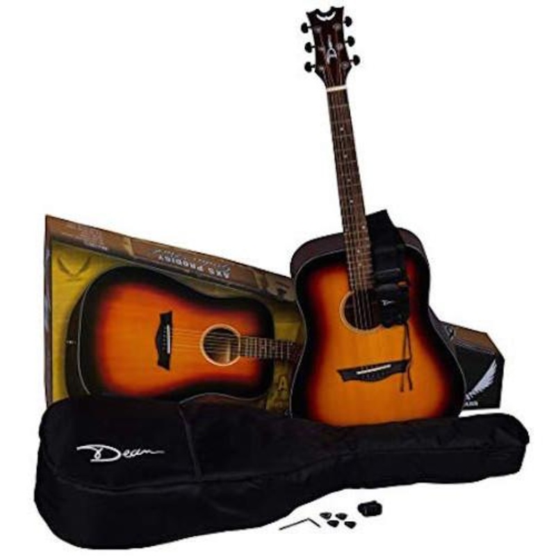 Dean AXS PRODIGY Series Acoustic Guitar Bundle (Tobacco Sunburst)
