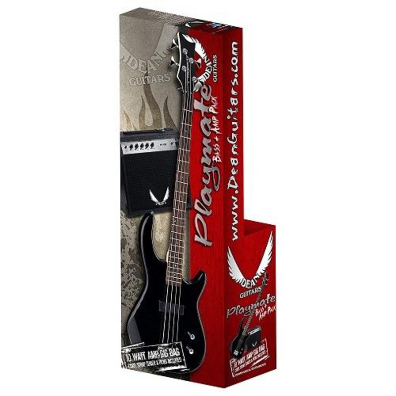 Dean E09 CBK PK Edge 09 Electric Bass Guitar Pack (Black)