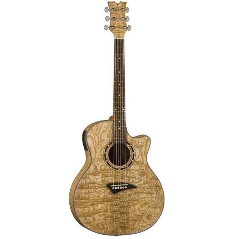 Dean EXOTICA QUILT ASH Acoustic Electric Guitar (Natural)
