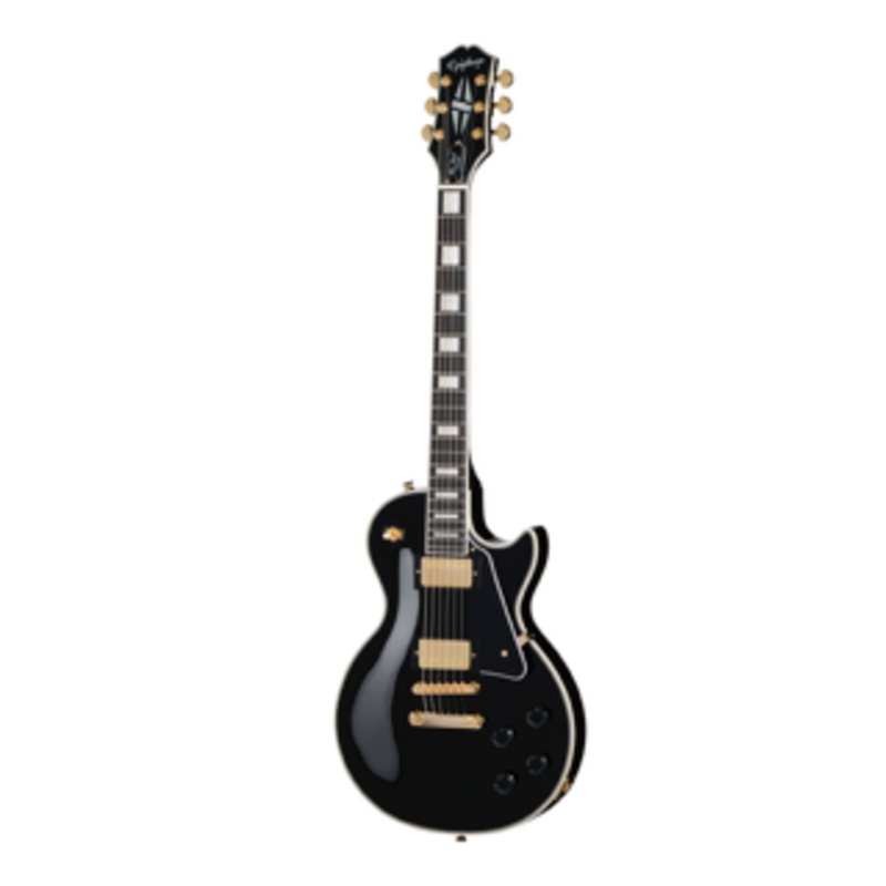 Epiphone EIGLPCEBGH Les Paul Custom Electric Guitar (Ebony)