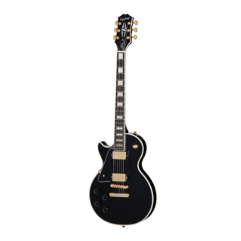 Epiphone EIGLPCEBGHLH Les Paul Custom Left Handed Electric Guitar (Ebony)