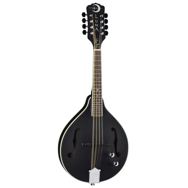 Luna BGM MOON A Moonbird A-Style Acoustic/Electric Mandolin (Black Satin)