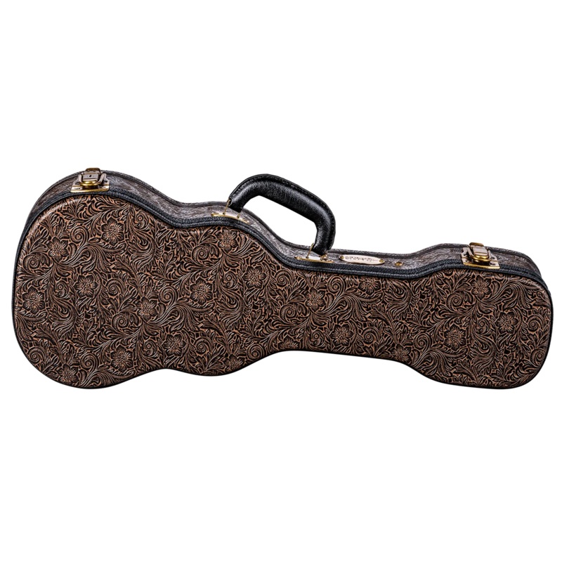 Luna HS LUC Tool Leather Hard Case For Concert Ukulele