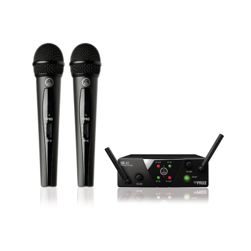AKG WMS40MINI2-VOCAL-SET25A Mini Vocal Dual (Freq: 25 A/C)