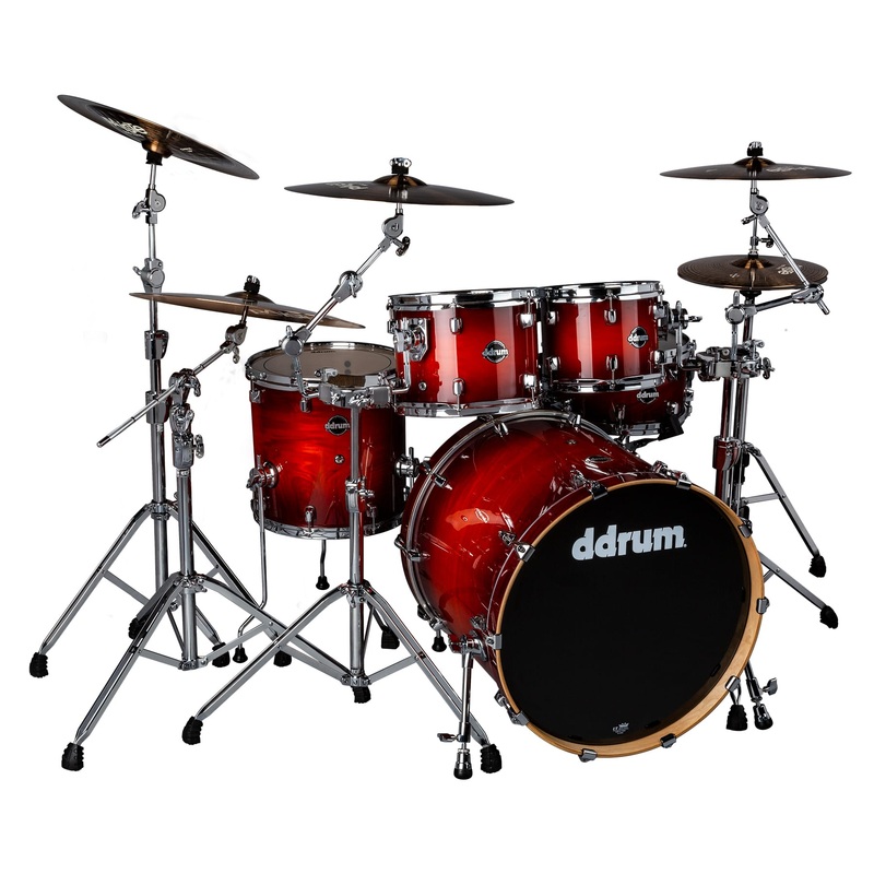 DDrum DM ASH 522 RB Dominion Birch 5-Piece Shell Pack With Ash Veneer (Red Burst)