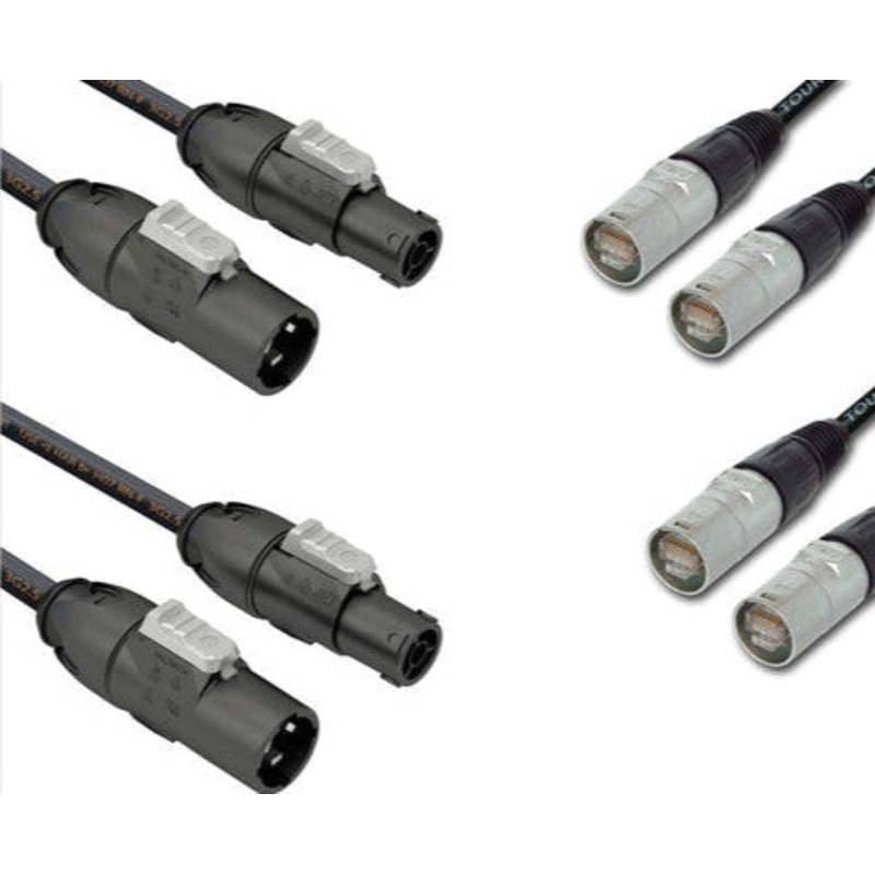 QSC LS-KIT-J-NA North America Jumper Kit with 2 PowerCON TRUE1 and 2 EtherCON
