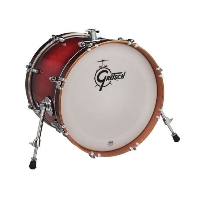 Gretsch Drums CC2-1418B-GCB Catalina Club Bass Drum (Gloss Crimson Burst) – 18″ x 14″