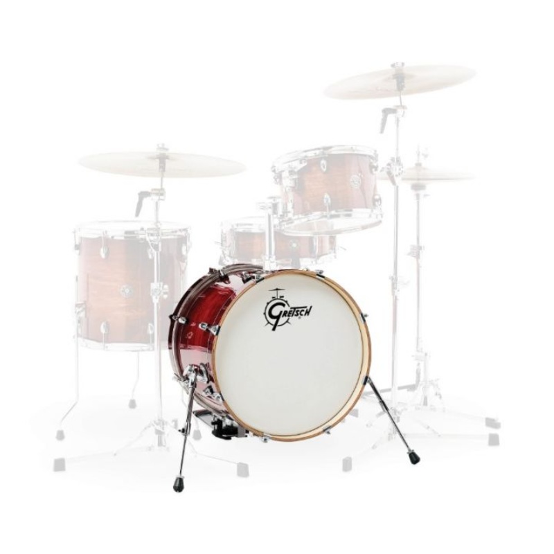 Gretsch Drums CC2-1420B-GCB Catalina Club Bass Drum (Gloss Crimson Burst) – 20″ x 14″