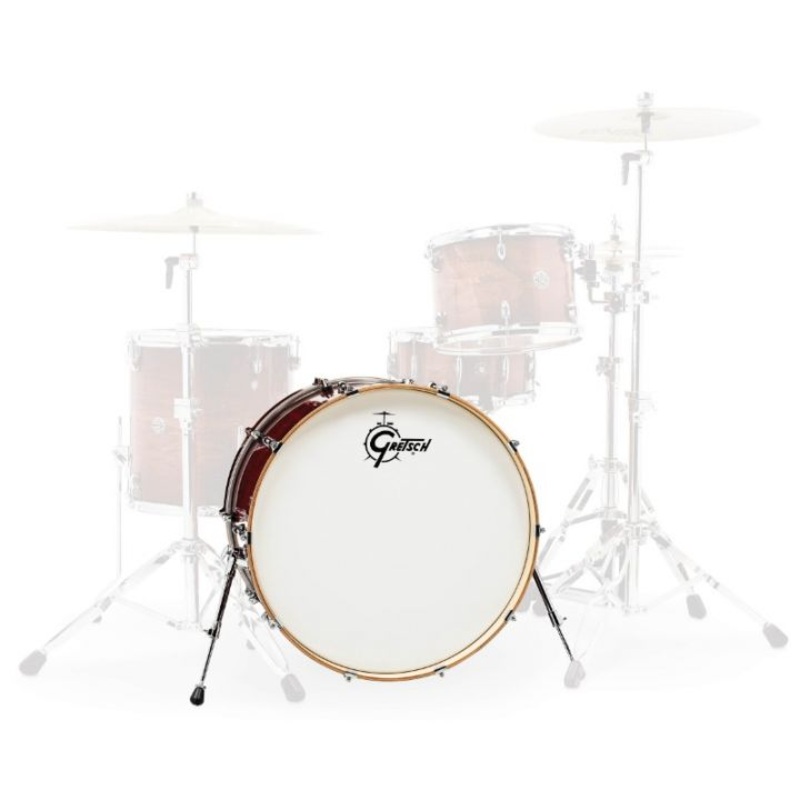 Gretsch Drums CC2-1424B-GCB Catalina Club Bass Drum (Gloss Crimson Burst) – 24″ x 14″