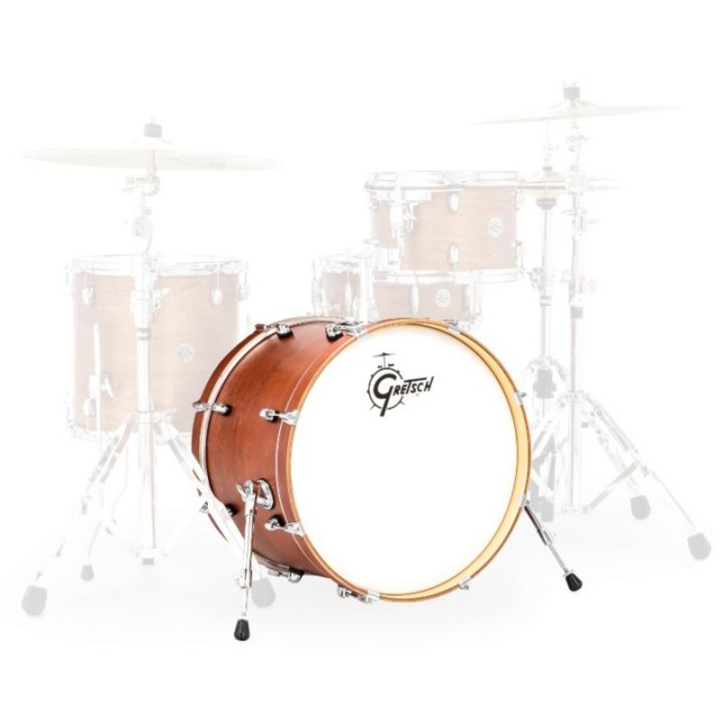 Gretsch Drums CC2-1424B-SWG Catalina Club Bass Drum (Satin Walnut Glaze) – 24″ x 14″