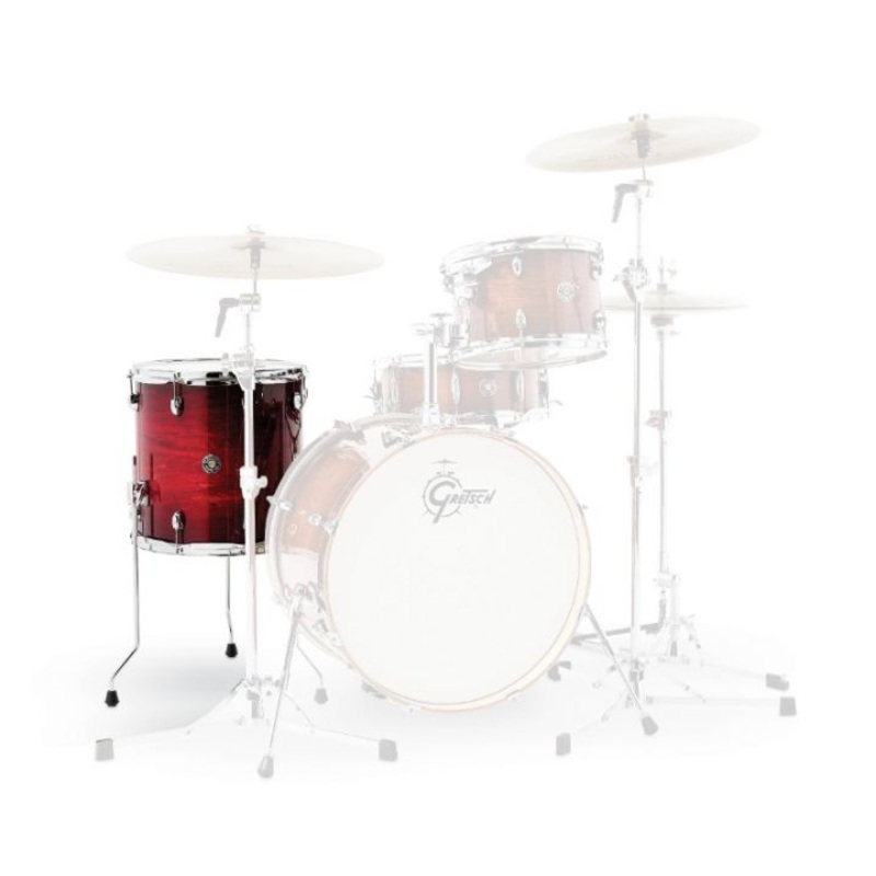 Gretsch Drums CC2-1616F-GCB Catalina Club Floor Tom (Gloss Crimson Burst) – 16″ x 16″
