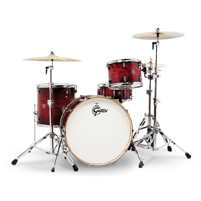 Gretsch Drums CC2-R444C-GCB Catalina Club 4-Piece (24/13/16/14sn) Shell Pack With Snare(Gloss Crimson Burst)