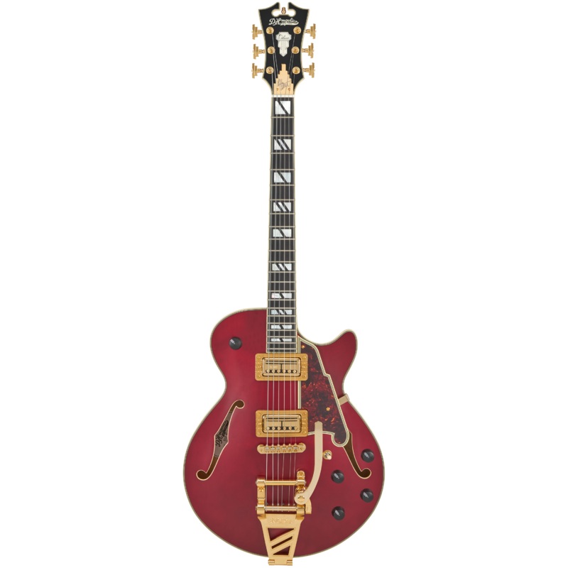 D’Angelico DELUXE SS Bobby Weir 3 Limited Edition Semi-Hollow Electric Guitar (Satin Trans Wine)