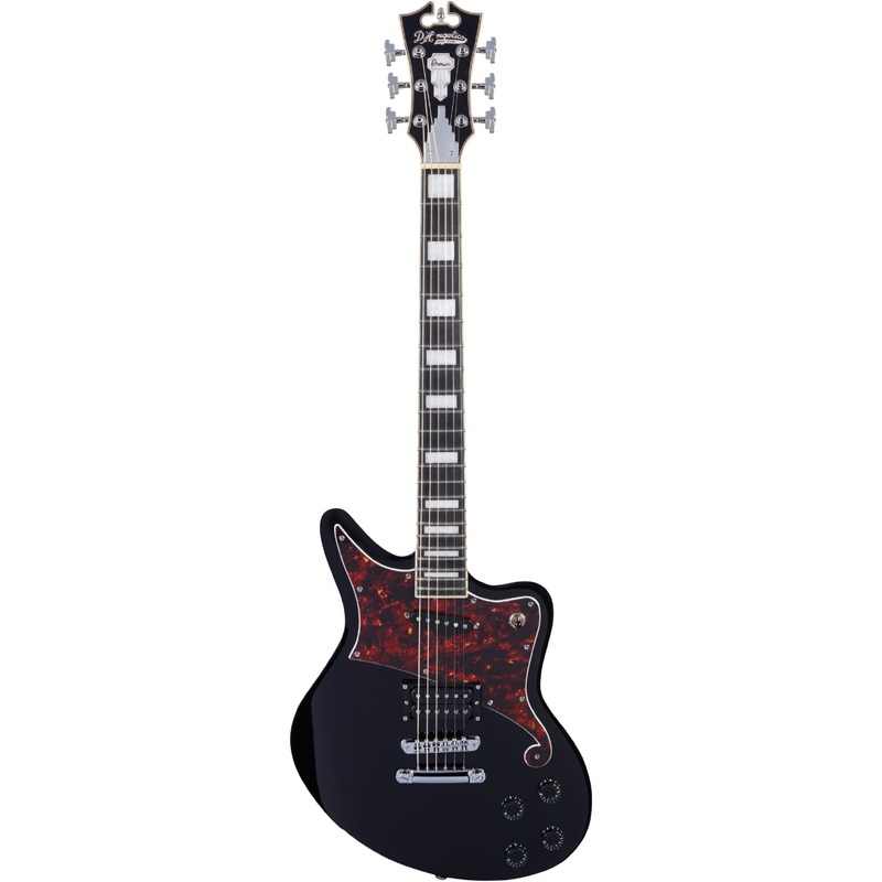 D’Angelico PREMIER BEDFORD Series Offset Solid Body Electric Guitar (Black)