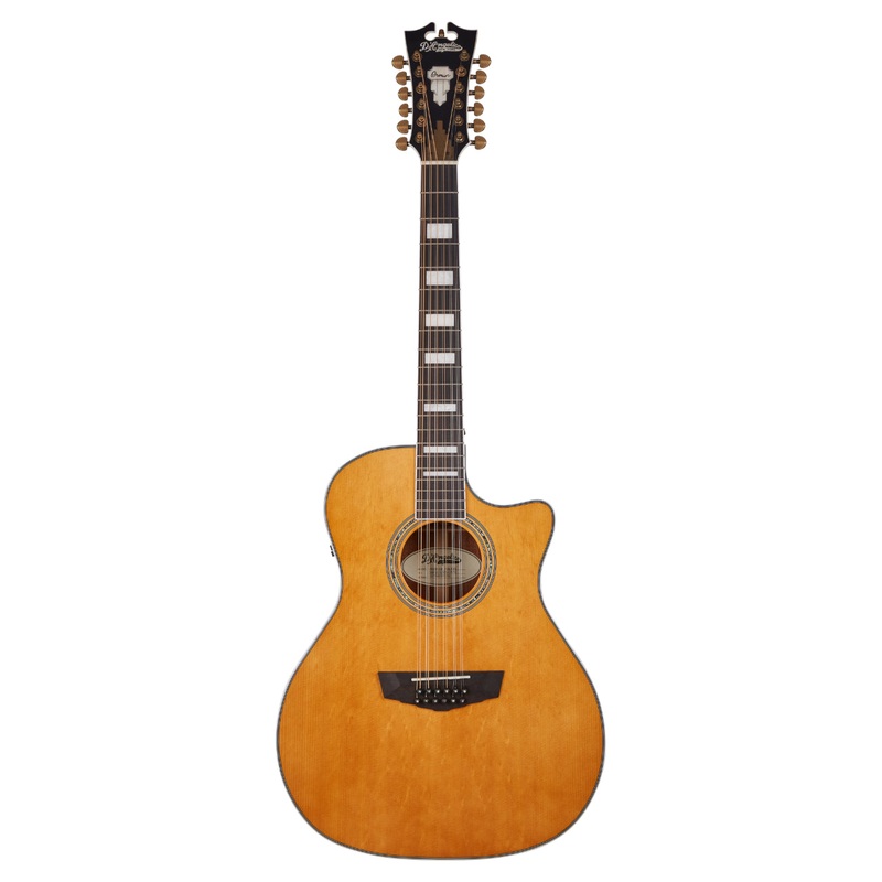 D’Angelico PREMIER FULTON Fulton Grand Auditorium 12-String CE Acoustic Electric Guitar (Vintage Natural)