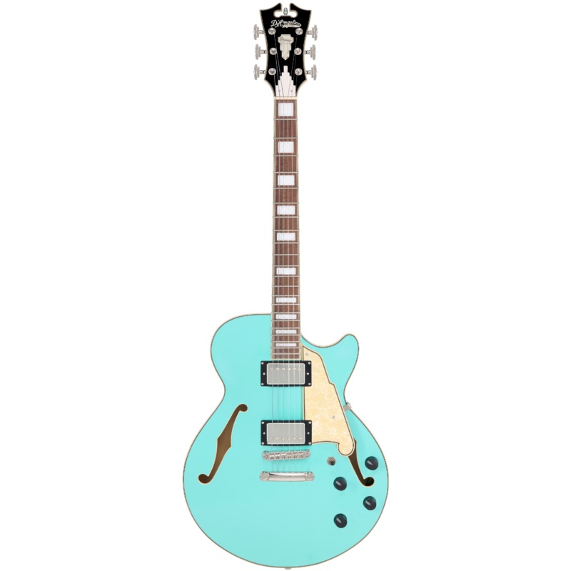 D’Angelico PREMIER SS Semi-Hollow Electric Guitar (Surf Green)