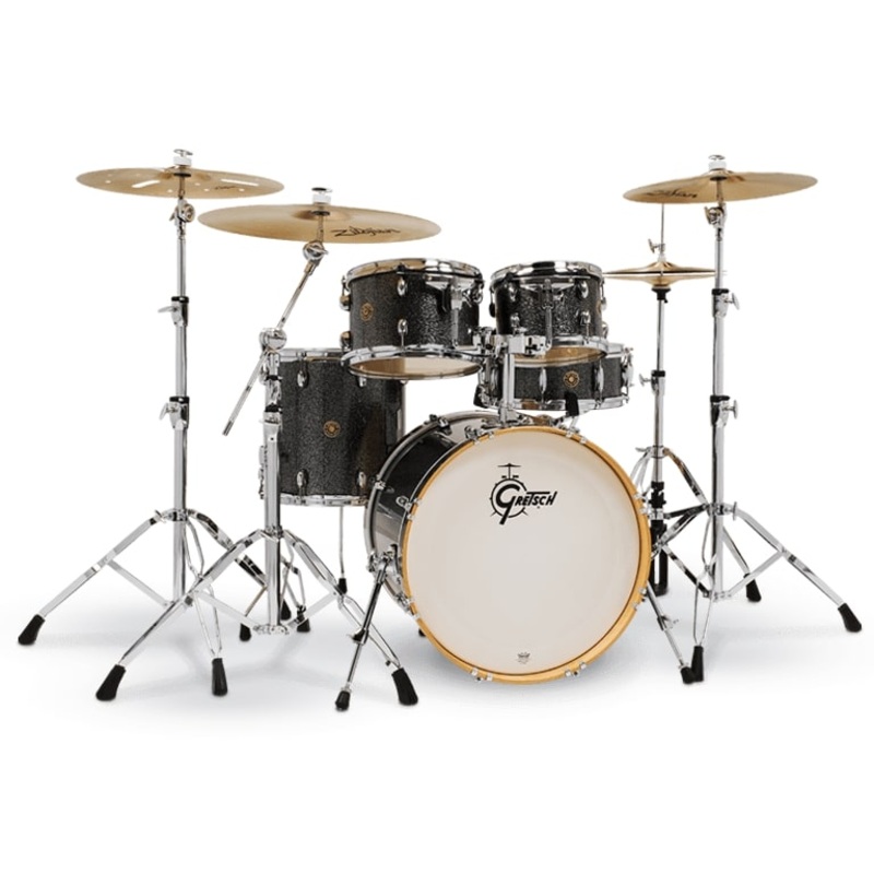 Gretsch Drums CM2-E605-BS Catalina Maple 5-Piece Drum Shell Pack (Black Stardust)