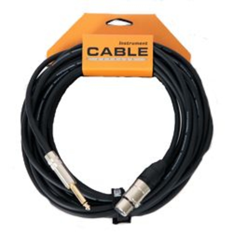 Leem BMH-25 XLR Female to 1/4 Mono Microphone Cable – 25′
