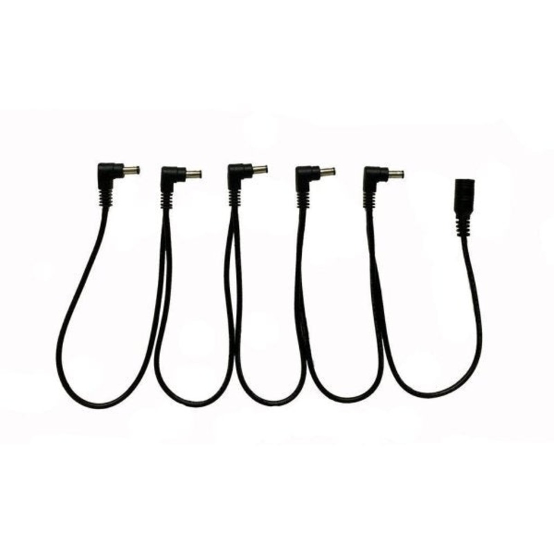 Leem CD-6AC Power Supply Daisy Chain – 5 Angled Plugs