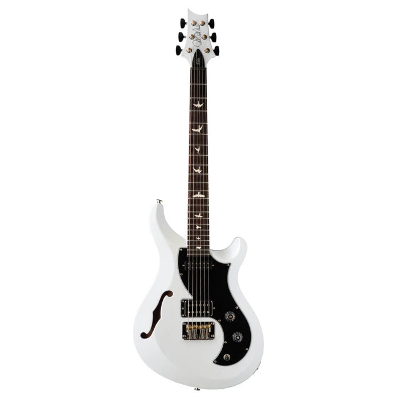 PRS S2 VELA SATIN Semi Hollow Body Electric Guitar (Pearl White)