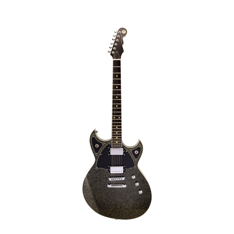 Reverend SPACEHACK HT Semi Hollow Body Electric Guitar (Black Sparkle)