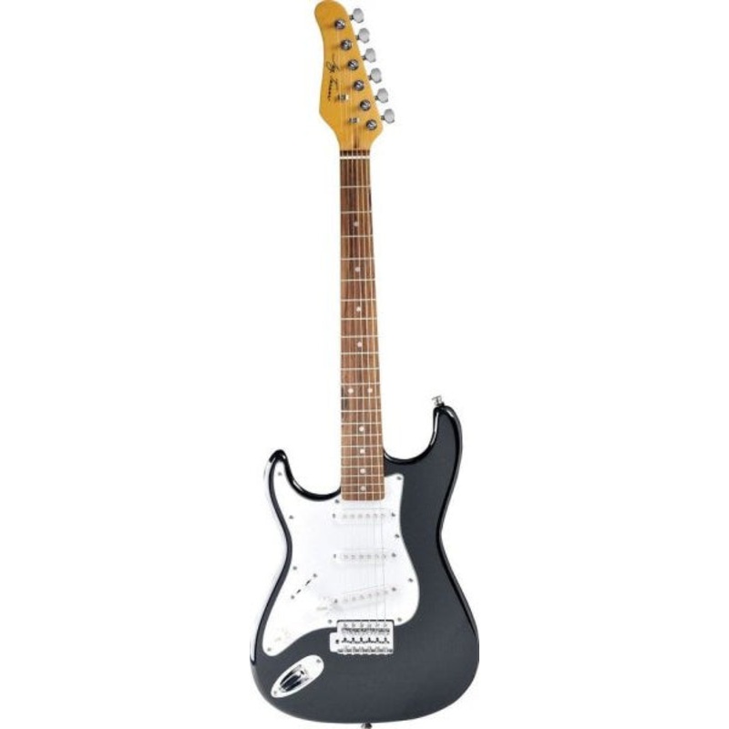 Jay Turser JT-34 S-Style Left-Handed 3/4 Electric Guitar (Black)