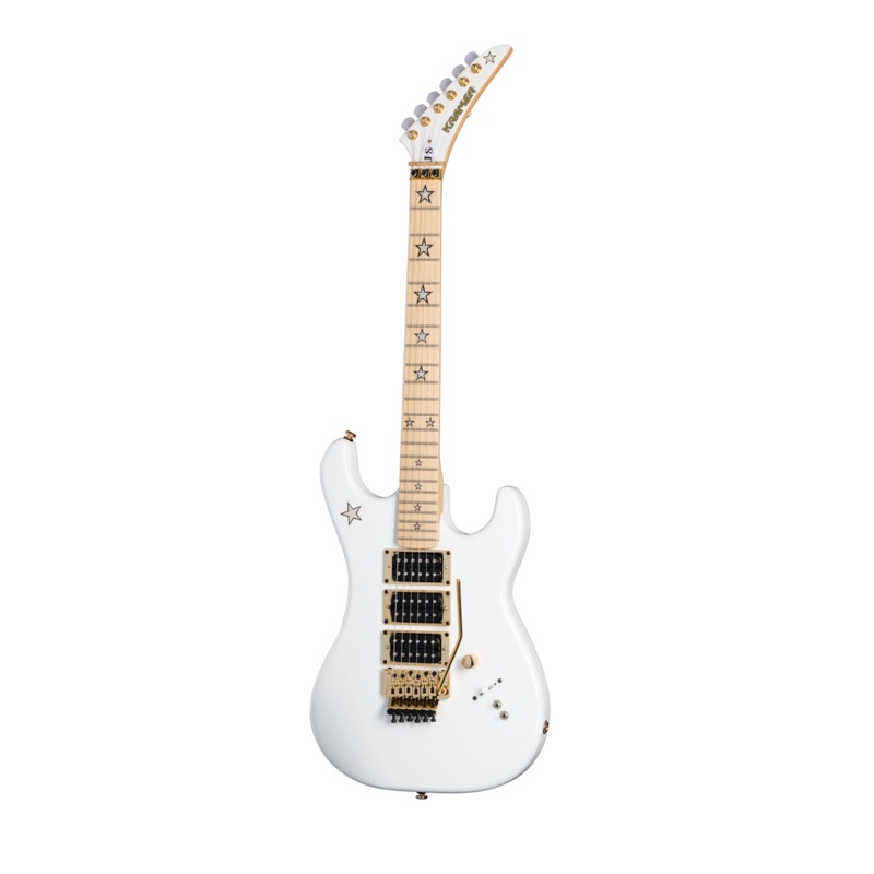 Kramer KVJSWHPGF Jersey Star Electric Guitar (Pearl White)