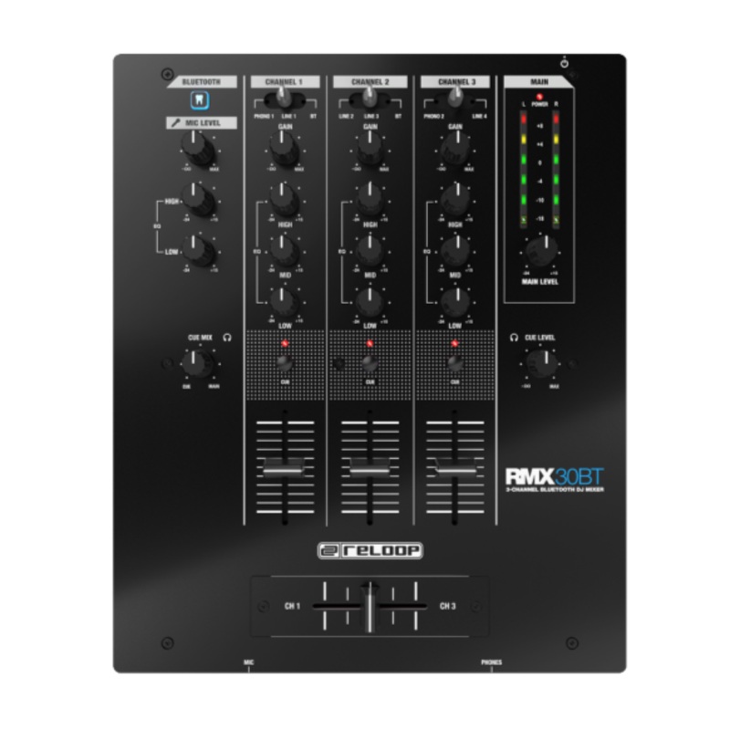 Reloop RMX-30BT 3-Channel Bluetooth DJ Mixer