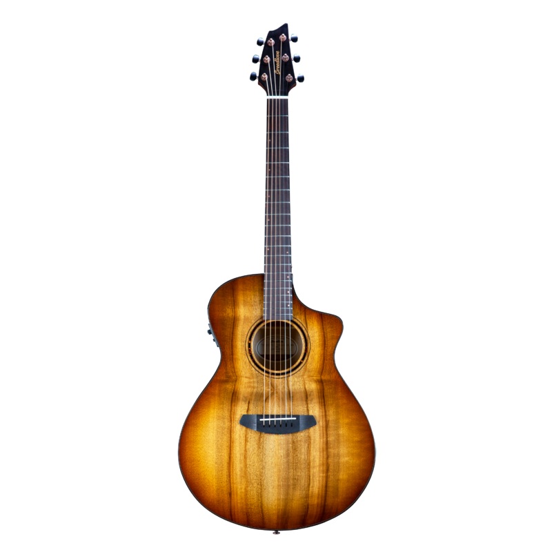 Breedlove PSCN49CEMYMY Pursuit Exotic S CE Concert Acoustic-Electric Guitar (Amber Burst)