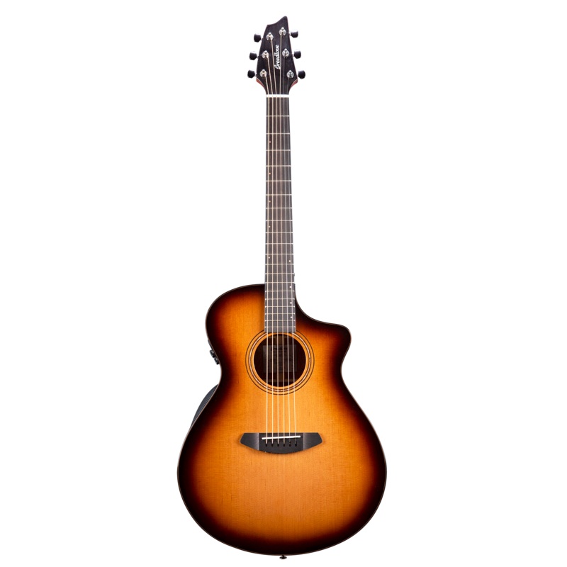 Breedlove SLCN44CERCAM Organic Solo Pro CE Concert Acoustic-Electric Guitar (Edge Burst)