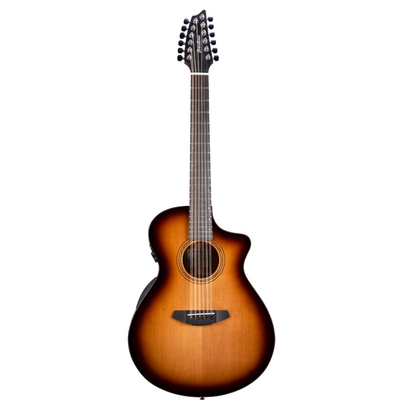 Breedlove SLCN44XCERCAM Organic Solo Pro CE 12-String Concert Acoustic-Electric Guitar (Edge Burst)